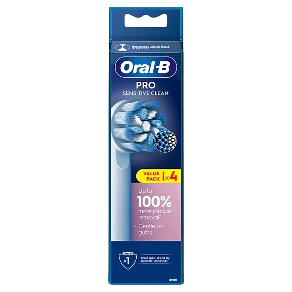 Oral B Pro Sensitive Clean Replacement Brush Heads Pack of 4