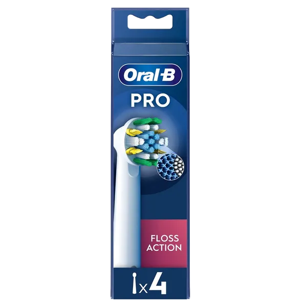 Oral B Pro Floss Action Replacement Brush Heads Pack of 4