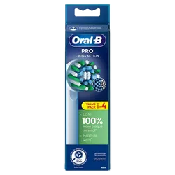 Oral B Pro Cross Action Replacement Brush Heads Pack of 4