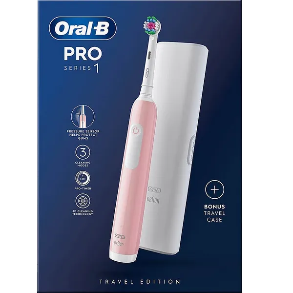 Oral B Pro Series 1 Electric Toothbrush + Travel Case