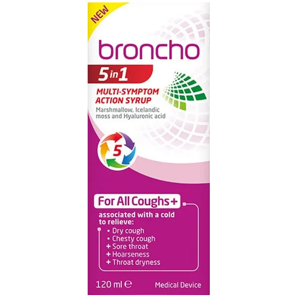 Broncho 5 in 1 Multi-Symptom Action Syrup 120ml