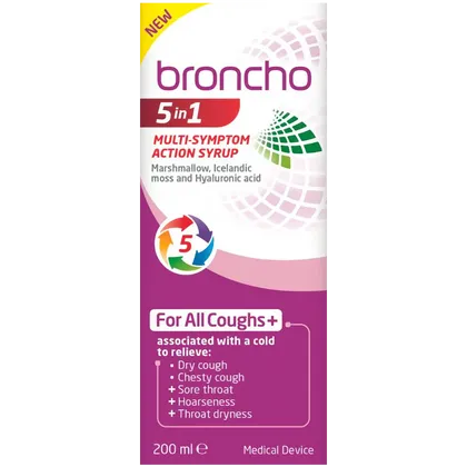 Broncho 5 in 1 Multi-Symptom Action Syrup 200ml