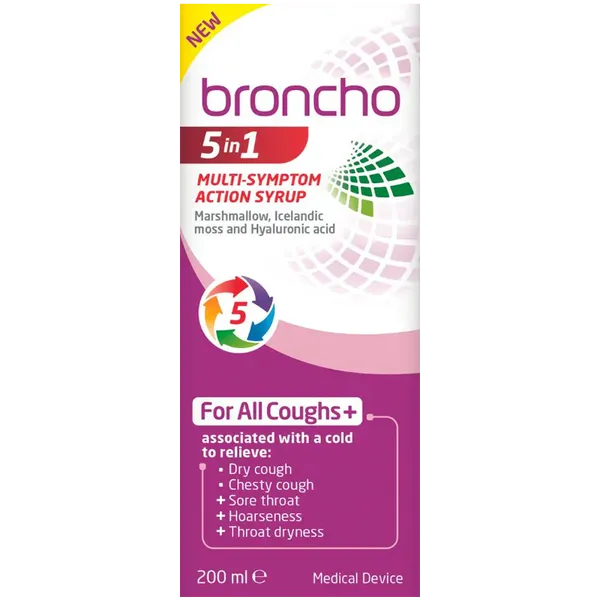 Broncho 5 in 1 Multi-Symptom Action Syrup 200ml