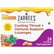 Zarbee's Cooling Throat + Immune Support Lozenges Pack of 24