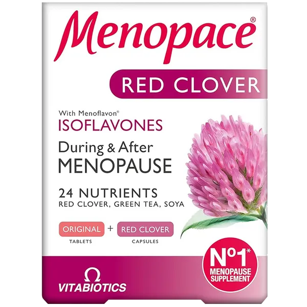 Menopace Red Clover Tablets & Capsules Pack of 56