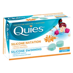 Quies Children's Silicone Swimming Earplugs 3 Pairs