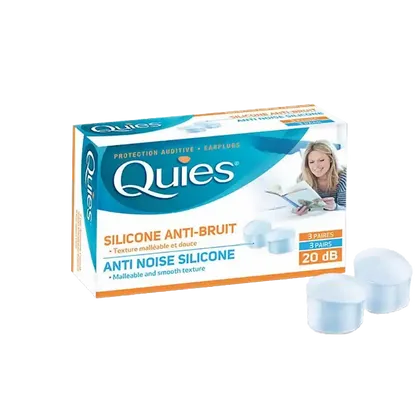 Quies Anti Noise Silicone Earplugs 3 Pairs