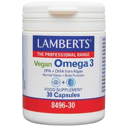 Lamberts Vegan Omega 3 Capsules Pack of 30