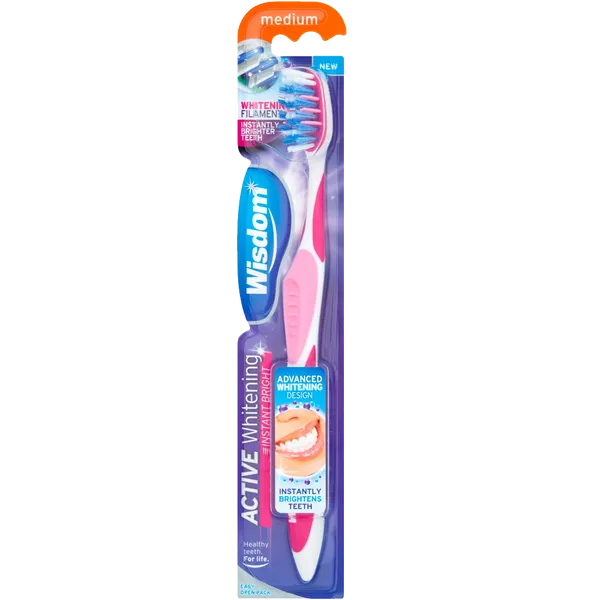 Wisdom Active Whitening Instant Bright Toothbrush