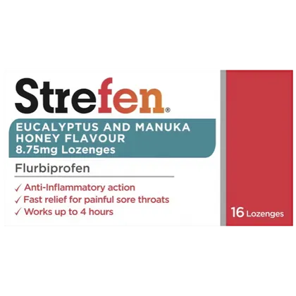 Strefen Lozenges Eucalyptus & Manuka Honey Pack of 16