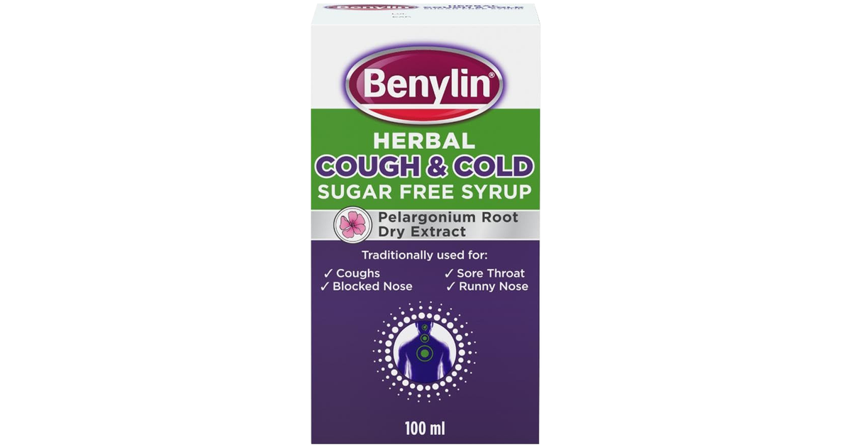 Benylin Herbal Cough & Cold Syrup 100ml | Weldricks Pharmacy