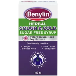 Benylin Herbal Cough & Cold Sugar Free Syrup 100ml