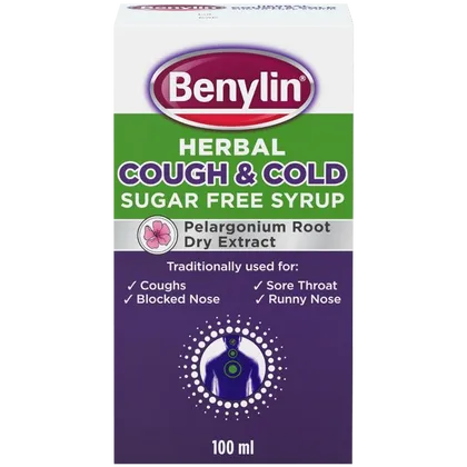 Benylin Herbal Cough & Cold Sugar Free Syrup 100ml