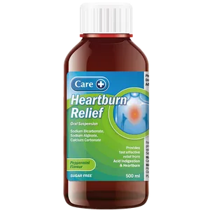 Care Heartburn Relief Oral Suspension Peppermint 500ml