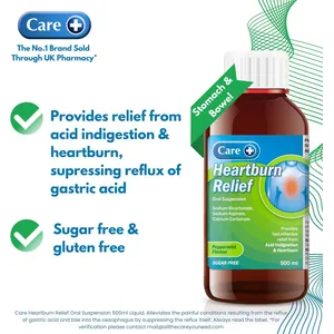 Care Heartburn Relief Oral Suspension Peppermint 500ml