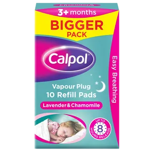 Calpol Vapour Plug Lavender & Chamomile 3+ Months Refill Pads Pack of 10