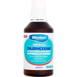 Wisdom Gum Health Chlorhexidine Antibacterial Mouthwash Mint 300ml