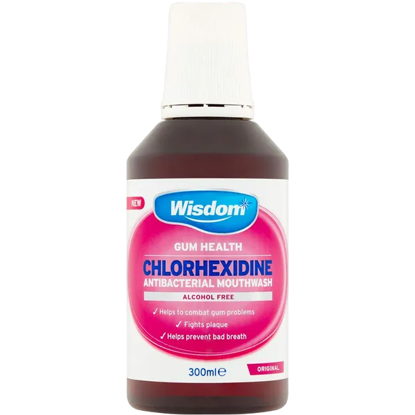 Wisdom Gum Health Chlorhexidine Antibacterial Mouthwash Original 300ml