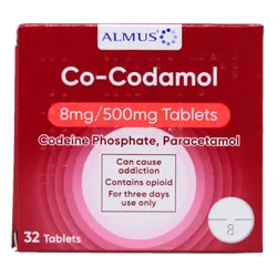 Almus Co-Codamol 8/500mg Tablets Pack of 32