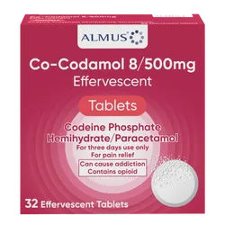 Almus Co-Codamol 8/500mg Effervescent Tablets Pack of 32