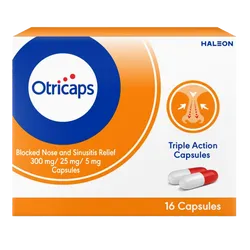 Otricaps Blocked Nose and Sinusitis Relief Capsules Pack of 16