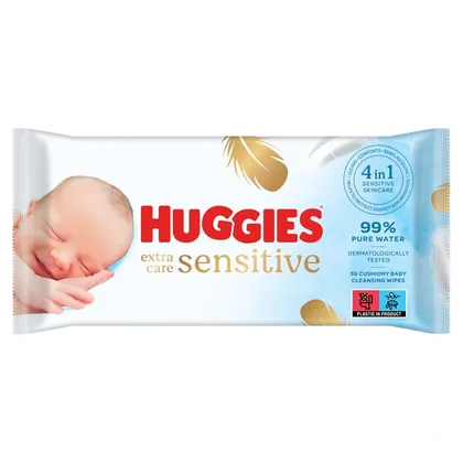 Huggies Extra Care Sensitive Baby Wipes Pack of 56
