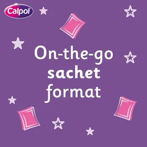 Calpol Sugar Free Infant Suspension Sachets Strawberry Flavour 2+ Months 20 x 5ml