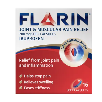Flarin Joint & Muscular Pain Relief Soft Capsules Pack of 16