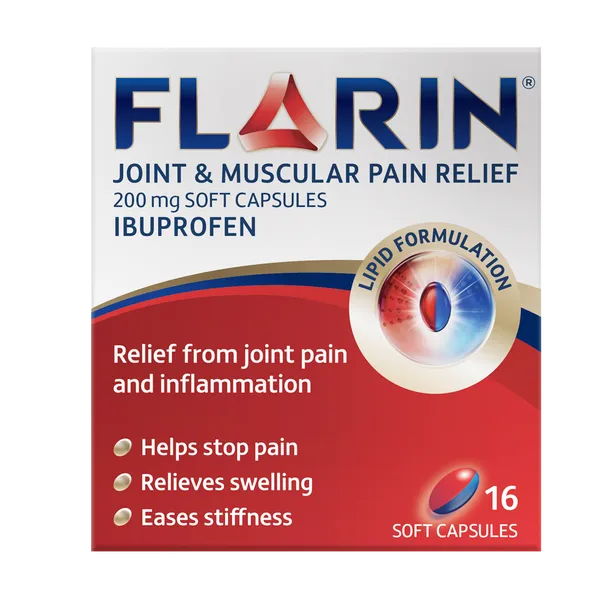 Flarin Joint & Muscular Pain Relief Soft Capsules Pack of 16