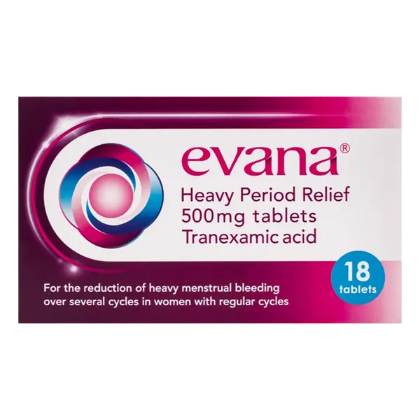 Evana Heavy Period Relief Tablets Pack of 18