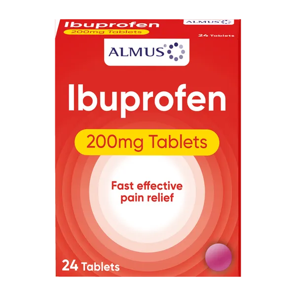 Almus Ibuprofen 200mg Tablets Pack of 24