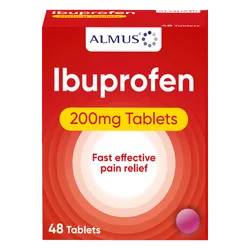 Almus Ibuprofen 200mg Tablets Pack of 48