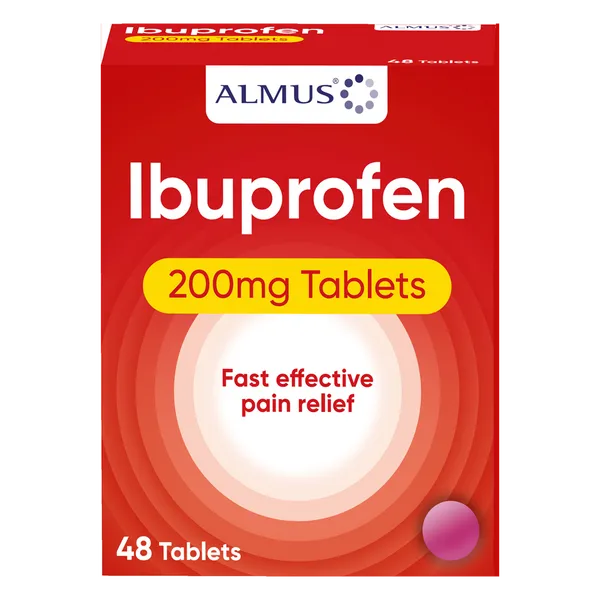 Almus Ibuprofen 200mg Tablets Pack of 48