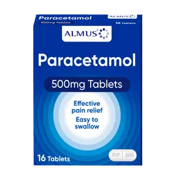 Almus Paracetamol 500mg Tablets Pack of 16