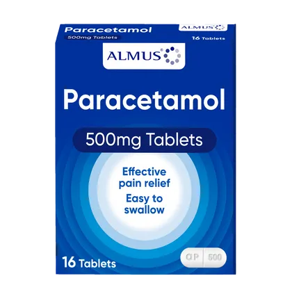 Almus Paracetamol 500mg Tablets Pack of 16