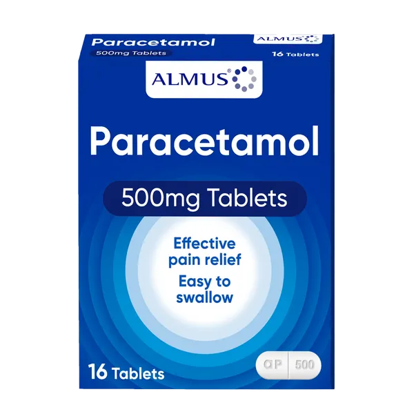 Almus Paracetamol 500mg Tablets Pack of 16