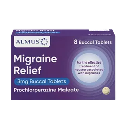 Almus Migraine Relief 3mg Tabs Pack of 8