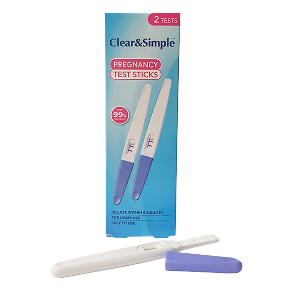 Clear & Simple Midstream Pregnancy Test Pack of 2