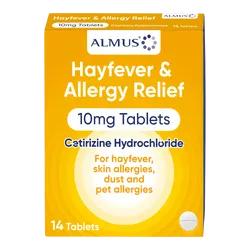 Almus Hayfever & Allergy Relief 10mg Tablets Pack of 14
