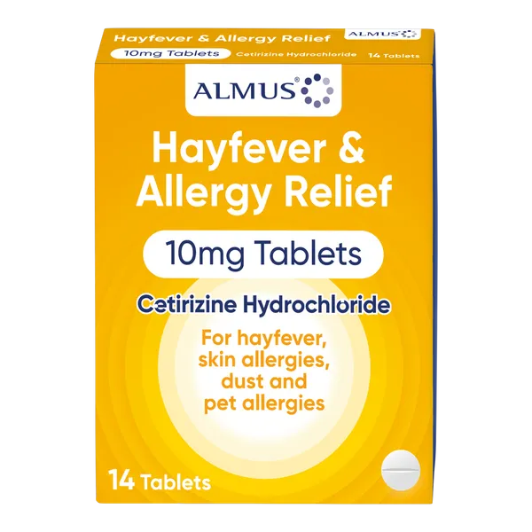 Almus Hayfever & Allergy Relief 10mg Tablets Pack of 14