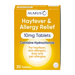 Almus Hayfever & Allergy Relief 10mg Tablets Pack of 30