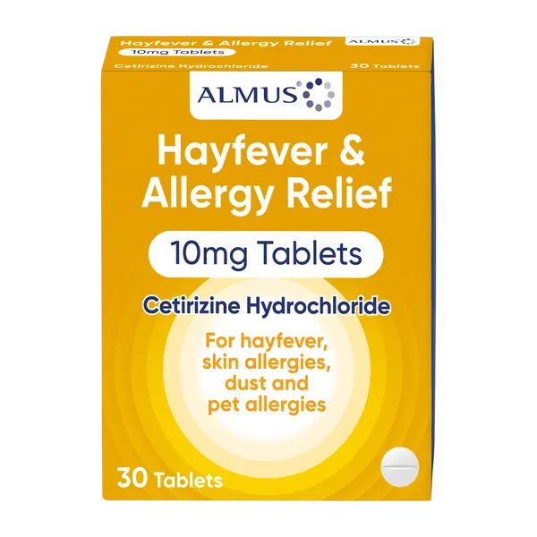 Almus Hayfever & Allergy Relief 10mg Tablets Pack of 30