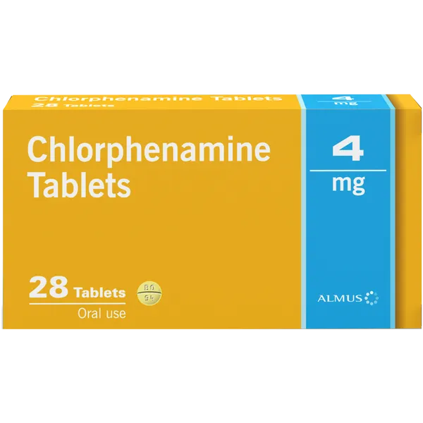 Almus Chlorphenamine 4mg Tablets Pack of 28