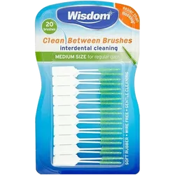 Wisdom Clean Between Interdental Brushes Medium Pack of 20