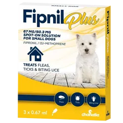 Fipnil Plus Spot-On Solution for Small Dogs Pack of 3