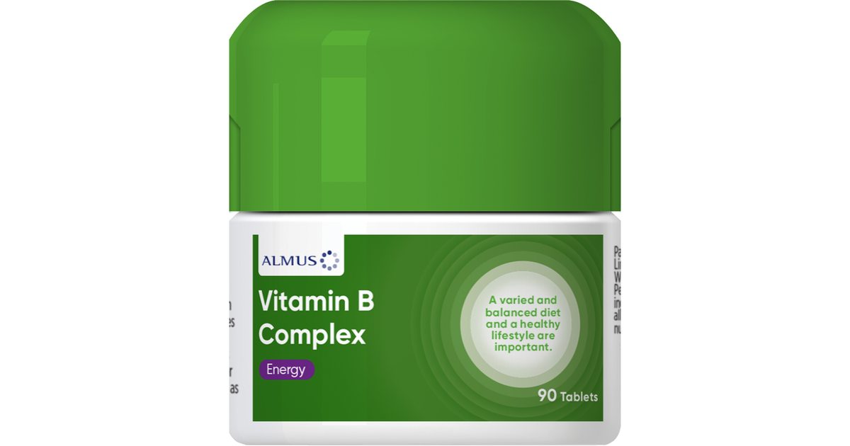 Almus Vitamin B Complex Supplement Tablets Pack of 90
