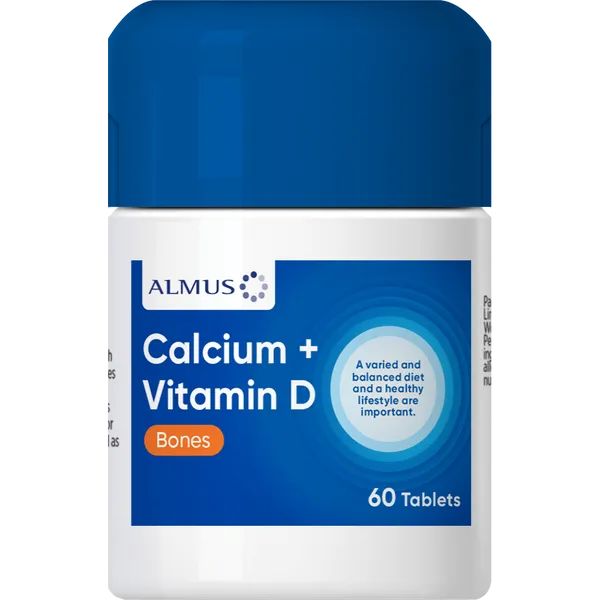 Almus Calcium & Vitamin D Tablets Pack of 60