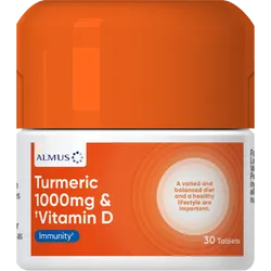 Almus Turmeric 1000mg & Vitamin D 400iu Tablets Pack of 30
