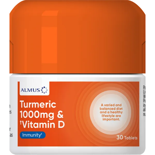 Almus Turmeric 1000mg & Vitamin D 400iu Tablets Pack of 30