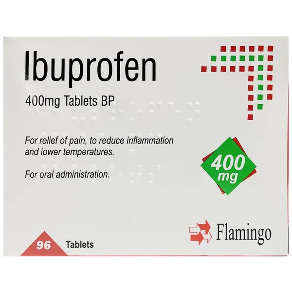 Ibuprofen Tablets 400mg Pack of 96